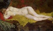 George Hendrik Breitner Reclining nude painting